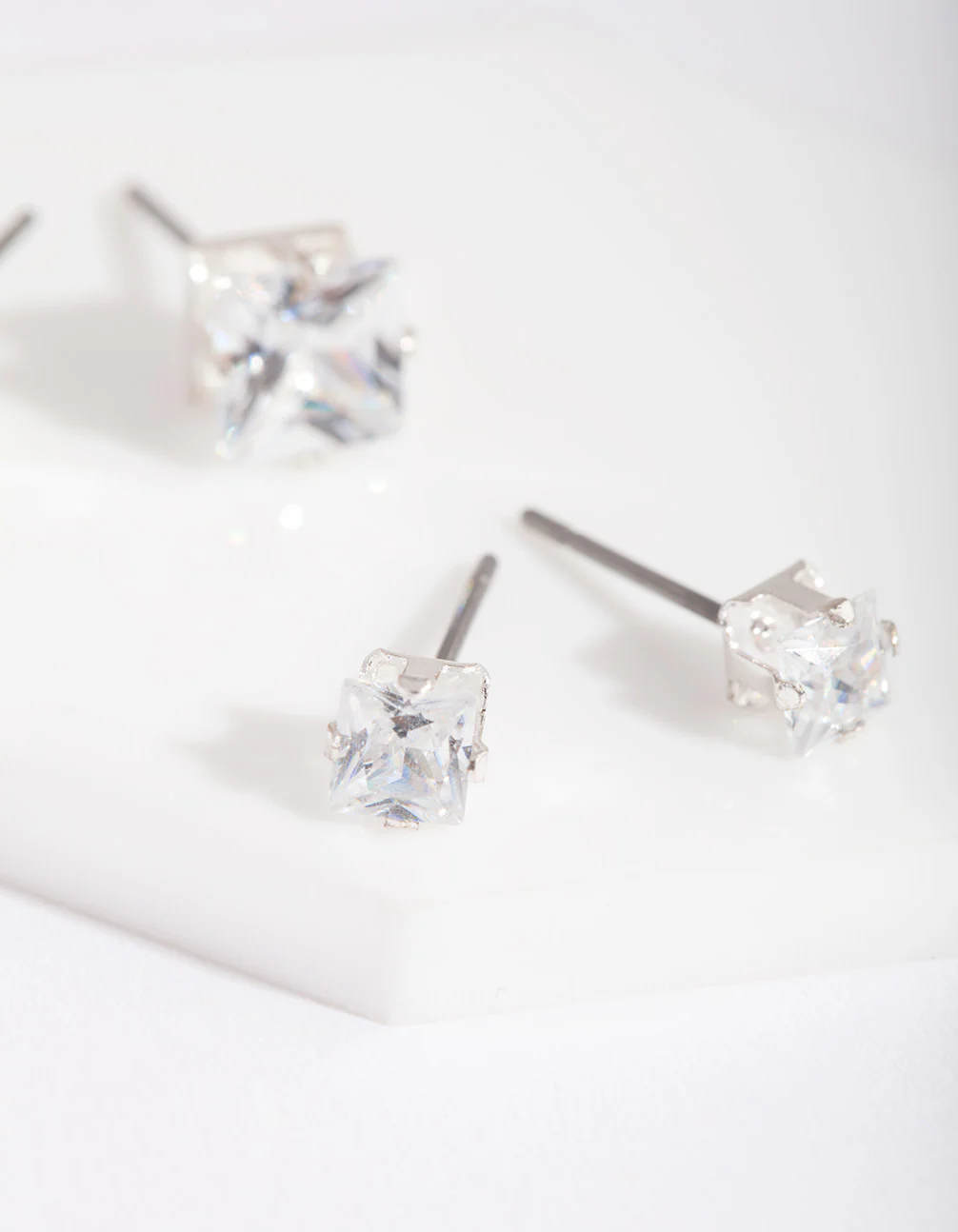 618-silver-cubic-zirconia-square-stud-earring-pack-2.webp Silver Cubic Zirconia Square Stud Earring Pack
