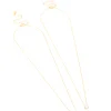 Waterproof Gold Plated Stainless Steel Cubic Zirconia Necklaces 2-Pack