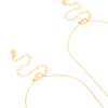 Waterproof Gold Plated Stainless Steel Cubic Zirconia Necklaces 2-Pack