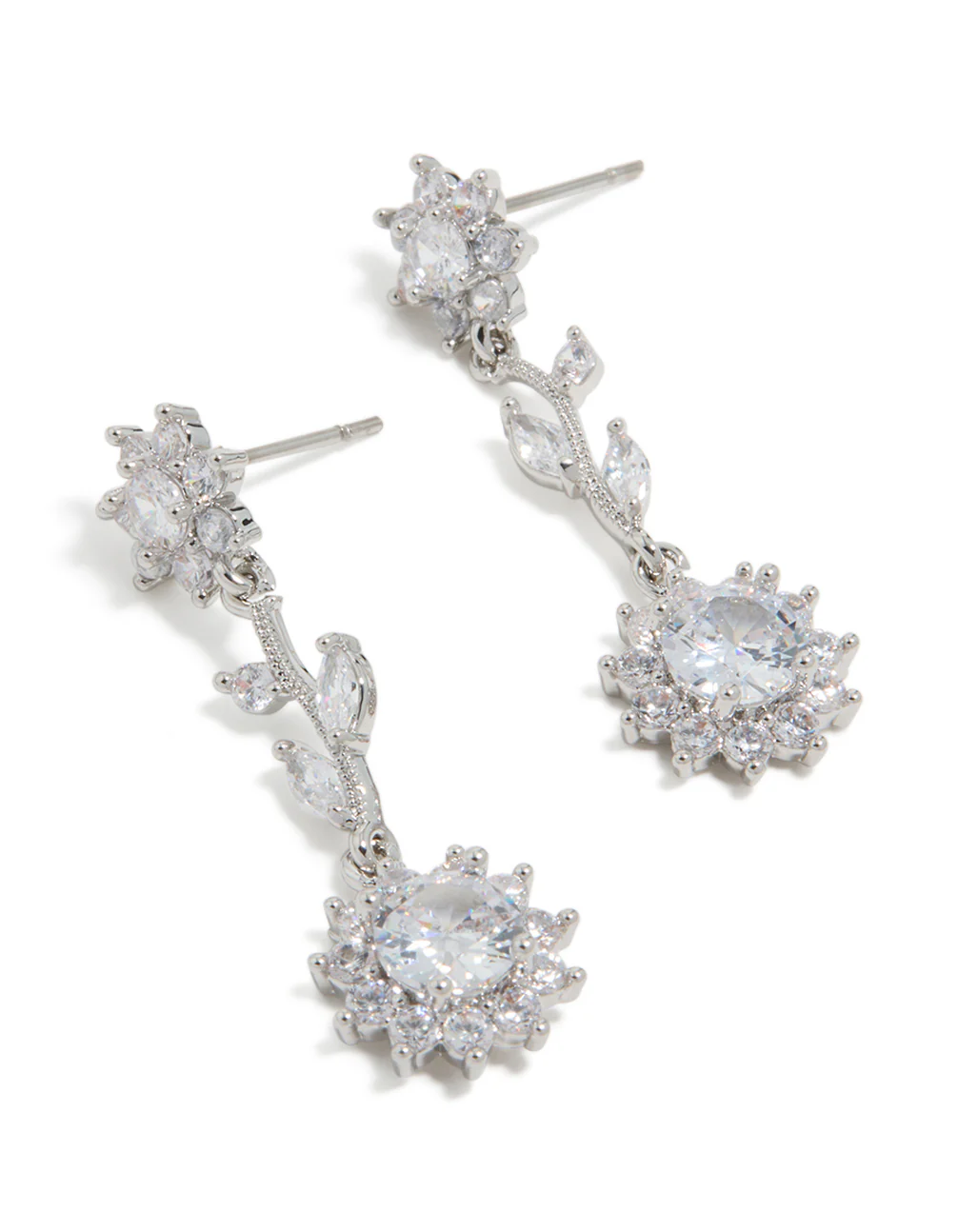 624-silver-cubic-zirconia-vine-floral-drop-earrings-2.webp Silver Cubic Zirconia Vine Floral Drop Earrings
