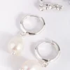 625-silver-diamante-freshwater-pearl-huggie-hoop-earrings-4.webp Silver Diamante & Freshwater Pearl Huggie Hoop Earrings