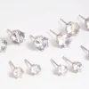 Silver Diamante Classic Stud Earring 8-Pack