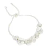 Silver Diamante Heart Charm Toggle Bracelet