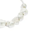 Silver Diamante Heart Charm Toggle Bracelet