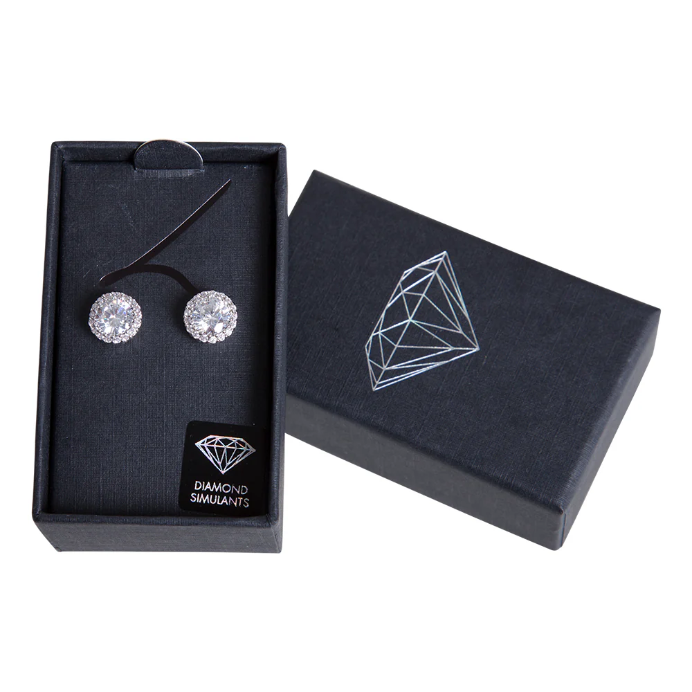 632-silver-diamond-simulant-circle-crystal-stud-earrings-2.webp Silver Diamond Simulant Circle Crystal Stud Earrings