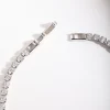 Silver Diamond Simulant Earring & Bracelet Set
