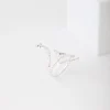 Silver Etched Snake Ring