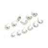 Silver Minimal Hoop Earrings 6-Pack