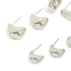 Silver Minimal Hoop Earrings 6-Pack