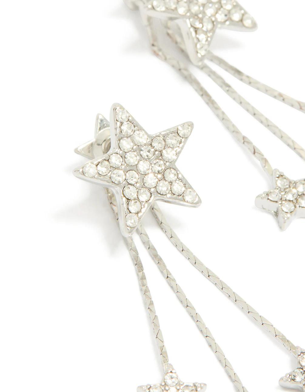649-silver-multi-star-drop-earrings-4.webp Silver Multi Star Drop Earrings