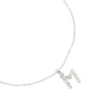 665-silver-plated-thin-cubic-zirconia-letter-m-necklace-2.webp Silver Plated Thin Cubic Zirconia Letter M Necklace