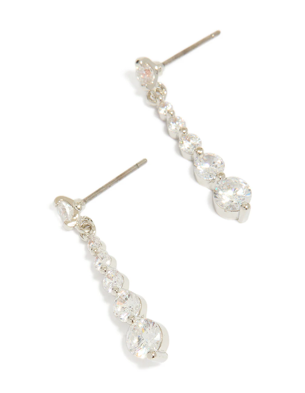 Small Graduated Crystal Drop Earrings