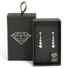 Small Graduated Crystal Drop Earrings