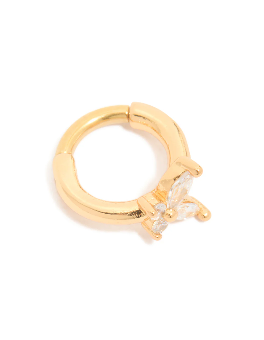 680-stainless-steel-micro-cubic-zirconia-butterfly-clicker-ring-2.webp Stainless Steel Micro Cubic Zirconia Butterfly Clicker Ring