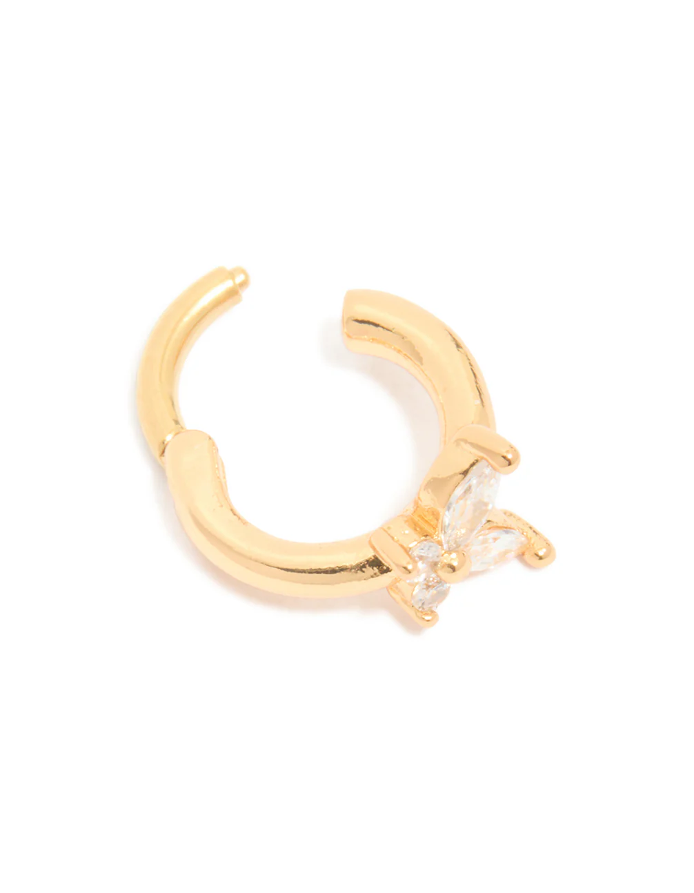 680-stainless-steel-micro-cubic-zirconia-butterfly-clicker-ring-5.webp Stainless Steel Micro Cubic Zirconia Butterfly Clicker Ring
