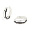 681-sterling-silver-black-enamel-double-hoop-earrings-2.webp Sterling Silver Black Enamel Double Hoop Earrings