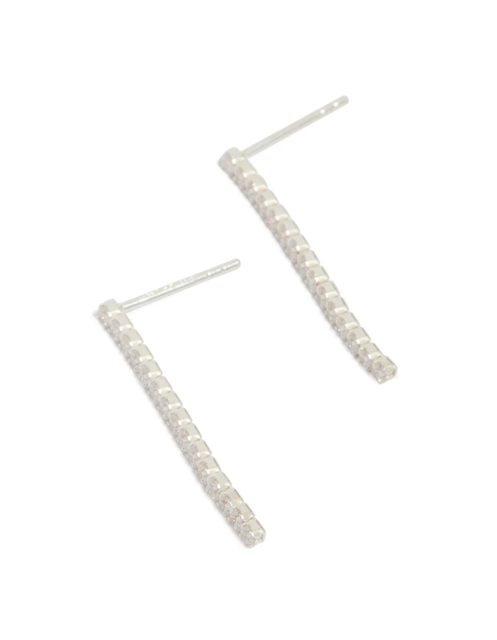 Sterling Silver Cubic Zirconia Drop Earrings