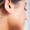 Sterling Silver Safety Pin Earrings