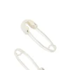 Sterling Silver Safety Pin Earrings