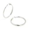 Surgical Steel Crossover Hoop Earrings 40 MM