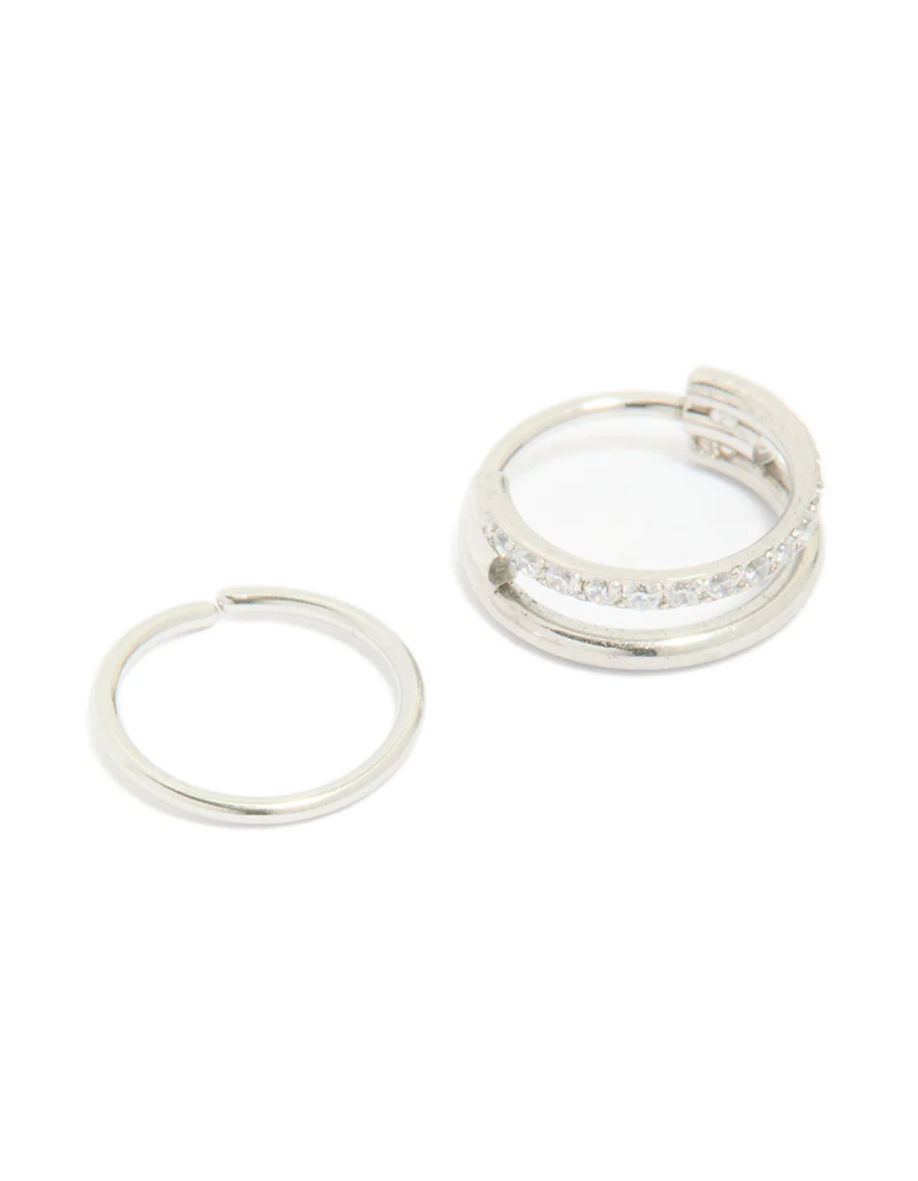 699-surgical-steel-cubic-zirconia-hinged-simple-nose-rings-2-pack-2.webp Surgical Steel Cubic Zirconia Hinged & Simple Nose Rings 2-Pack