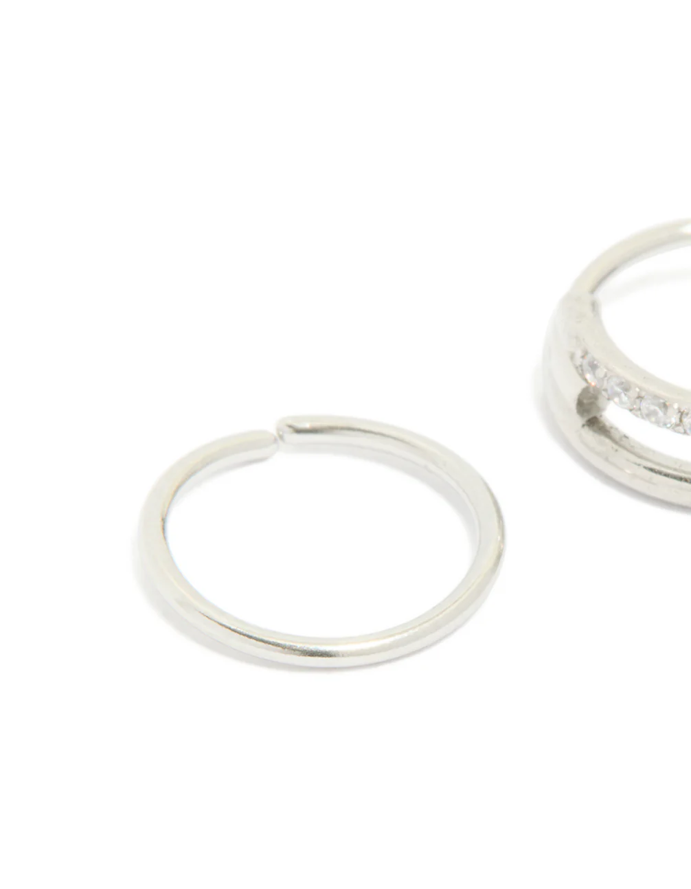 699-surgical-steel-cubic-zirconia-hinged-simple-nose-rings-2-pack-4.webp Surgical Steel Cubic Zirconia Hinged & Simple Nose Rings 2-Pack