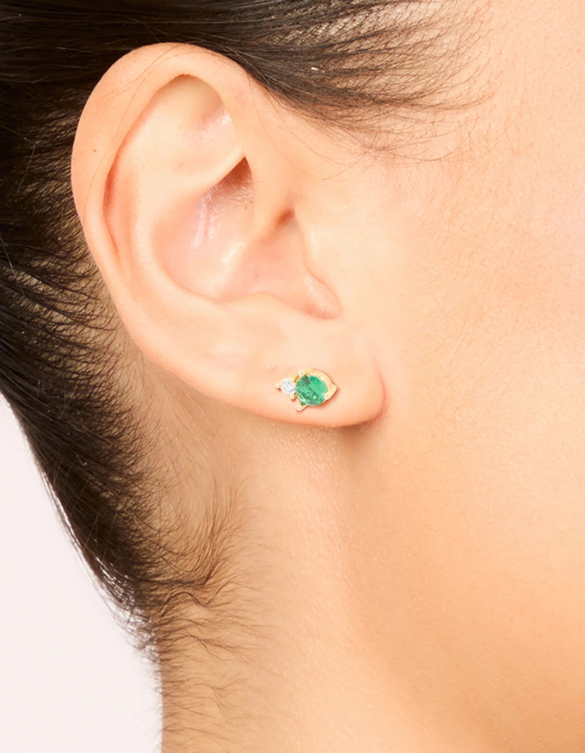 70-waterproof-gold-plated-stainless-steel-may-cubic-zirconia-duo-stud-earrings-2.webp Waterproof Gold Plated Stainless Steel May Cubic Zirconia Duo Stud Earrings