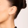 Surgical Steel Fine Hoop Earrings 40 MM