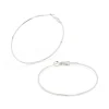 Surgical Steel Fine Hoop Earrings 50 MM