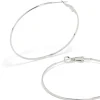 Surgical Steel Fine Hoop Earrings 50 MM