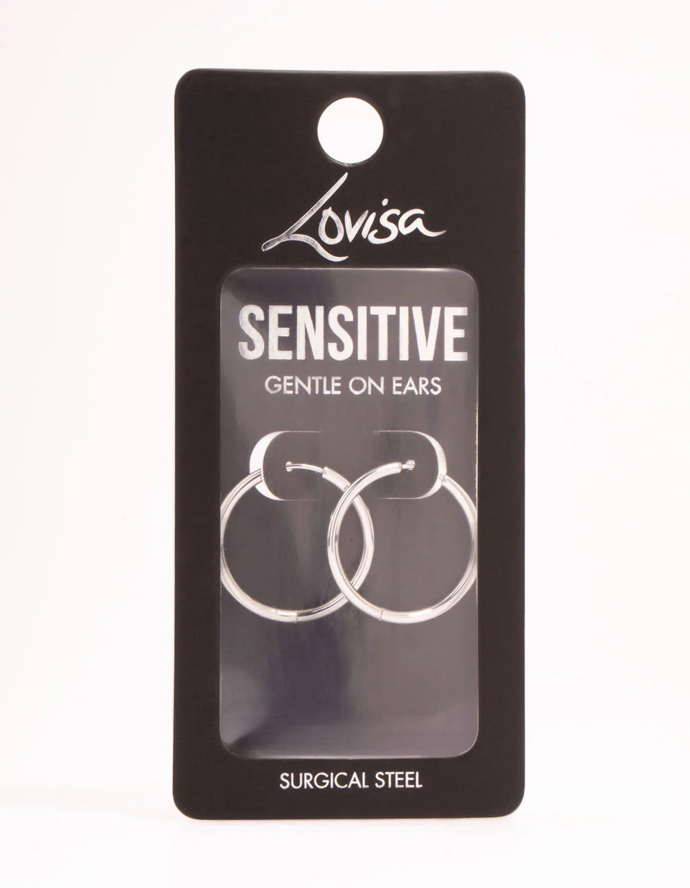 Surgical Steel Polished Hoop Earrings