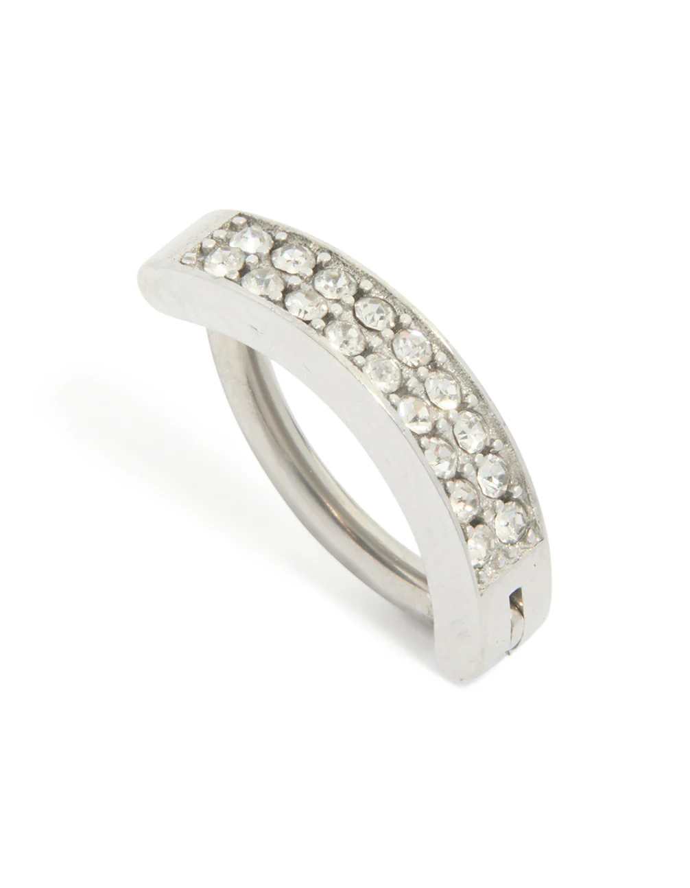 709-titanium-cubic-zirconia-cluster-curved-ring-belly-ring-1.webp Titanium Cubic Zirconia Cluster Curved Ring Belly Ring