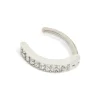 Titanium Cubic Zirconia  Cluster Curved Ring Belly Ring