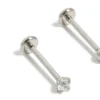 711-titanium-cubic-zirconia-threadless-flat-back-nose-studs-4.webp Titanium Cubic Zirconia Threadless Flat Back Nose Studs