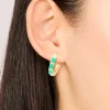 714-waterproof-gold-plated-stainless-steel-bamboo-green-enamel-huggie-earrings-2.webp Waterproof Gold Plated Stainless Steel Bamboo Green Enamel Huggie Earrings
