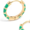 714-waterproof-gold-plated-stainless-steel-bamboo-green-enamel-huggie-earrings-4.webp Waterproof Gold Plated Stainless Steel Bamboo Green Enamel Huggie Earrings