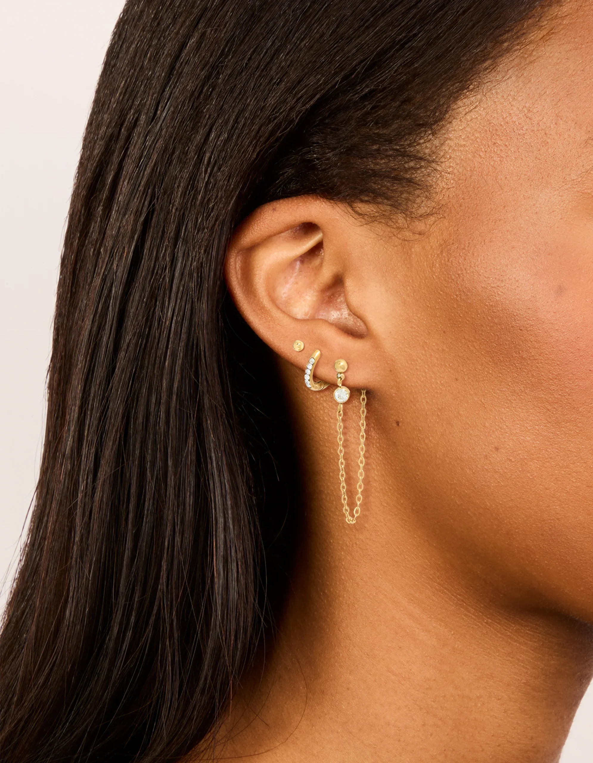715-waterproof-gold-plated-stainless-steel-bezel-stud-chain-earrings-3-pack-1.webp Waterproof Gold Plated Stainless Steel Bezel Stud & Chain Earrings 3-Pack