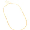 735-waterproof-gold-plated-stainless-steel-fine-flat-snake-chain-necklace-4.webp Waterproof Gold Plated Stainless Steel Fine Flat Snake Chain Necklace