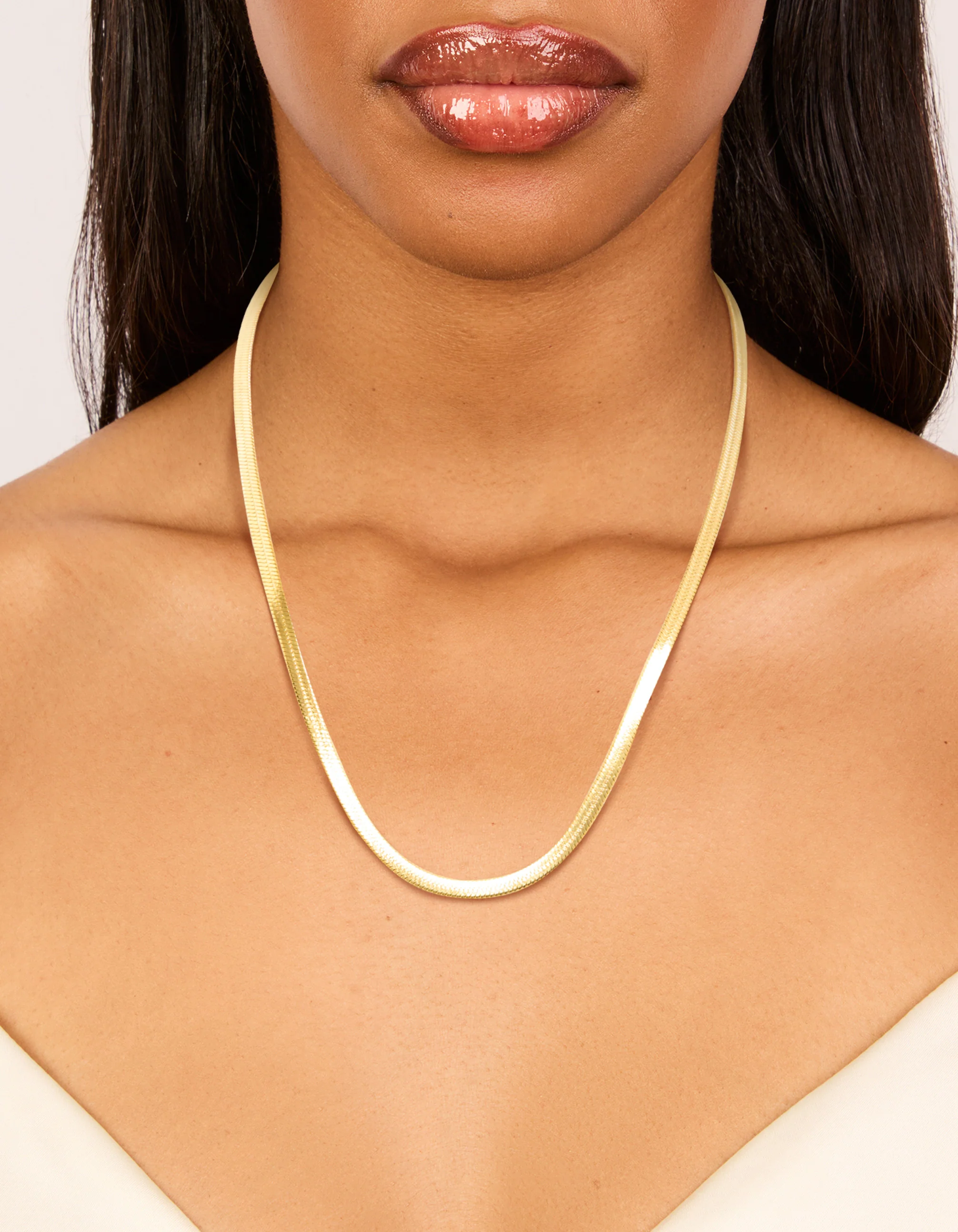 735-waterproof-gold-plated-stainless-steel-fine-flat-snake-chain-necklace-6.webp Waterproof Gold Plated Stainless Steel Fine Flat Snake Chain Necklace
