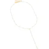 Waterproof Gold Plated Stainless Steel Pearl Y-Necklace