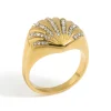 751-waterproof-gold-plated-stainless-steel-shell-large-ring-4.webp Waterproof Gold Plated Stainless Steel Shell Large Ring