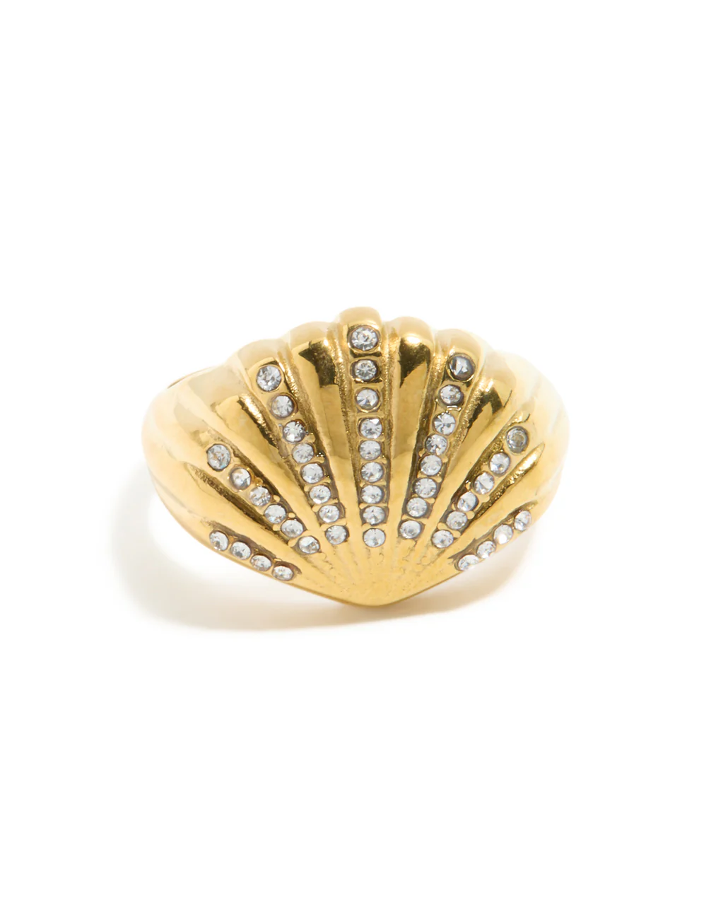 751-waterproof-gold-plated-stainless-steel-shell-large-ring-5.webp Waterproof Gold Plated Stainless Steel Shell Large Ring
