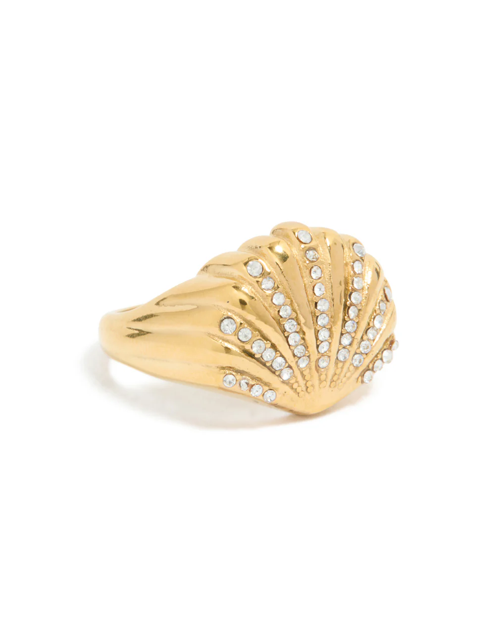 752-s-m-s-m-variation-2.webp Waterproof Gold Plated Stainless Steel Shell Large Ring
