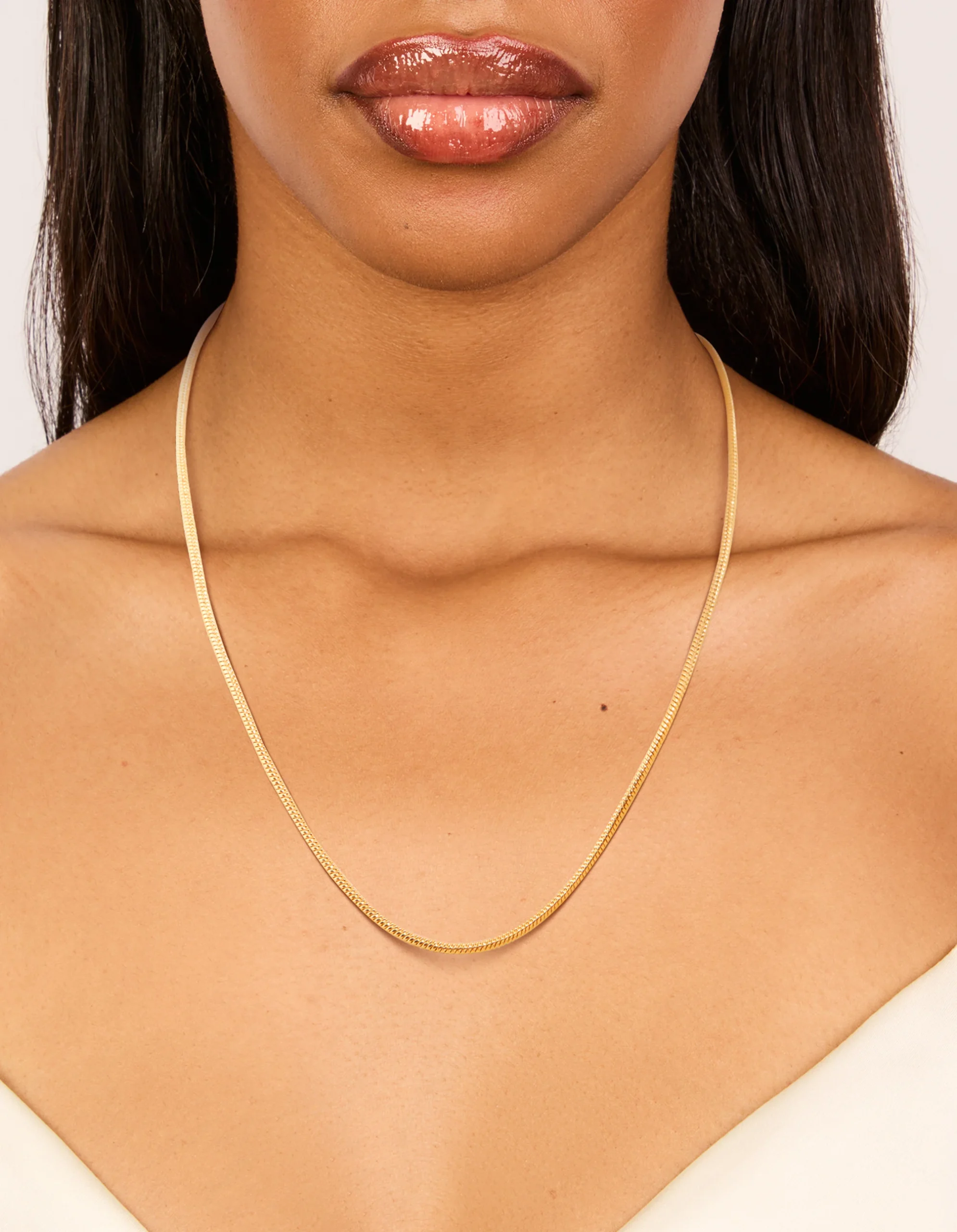 754-waterproof-gold-plated-stainless-steel-snake-short-necklace-2.webp Waterproof Gold Plated Stainless Steel Snake Short Necklace