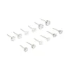 Waterproof Stainless Steel Cubic Zirconia Essential Stud Earrings 6-Pack
