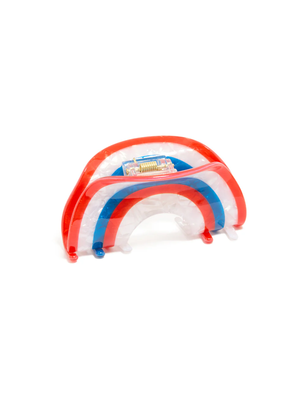 764-white-blue-red-arch-claw-clip-2.webp White Blue & Red Arch Claw Clip