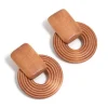 766-wooden-textured-circle-drop-earrings-2.webp Wooden Textured Circle Drop Earrings