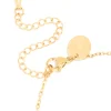 Waterproof Gold Plated Stainless Steel January Red Cubic Zirconia Birthstone Bracelet