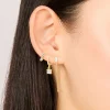 Waterproof Gold Plated Stainless Steel Cubic Zirconia Pavé Earrings Stacking Pack
