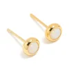 770-waterproof-gold-plated-stainless-steel-opal-october-birthstone-bezel-set-stud-earrings-2.webp Waterproof Gold Plated Stainless Steel Opal October Birthstone Bezel Set Stud Earrings